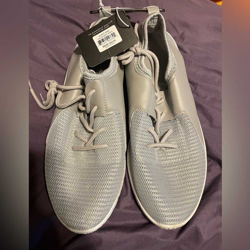 NWT Goldtoe Grey Tennis Shoes Mens 8‎ Women's 10 Athletic Golf Walking Pickle
